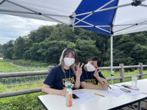 企業プロジェクト　☆大亀山森林公園にて